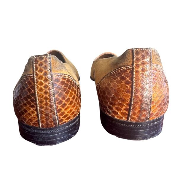 Vintage Georgio Brutini Snakeskin Loafers Mens Size 9 main image 7